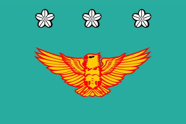 Ilustração Vetor Bandeira Comando Defesa Aérea — Vetor de Stock