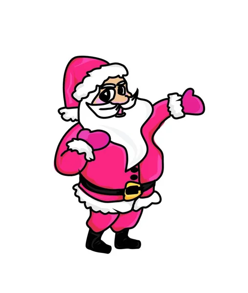 Icono Santa Claus Ilustración Vectorial — Vector de stock