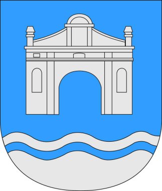 Bereza şehri kakaosu, vektör illüstrasyonu