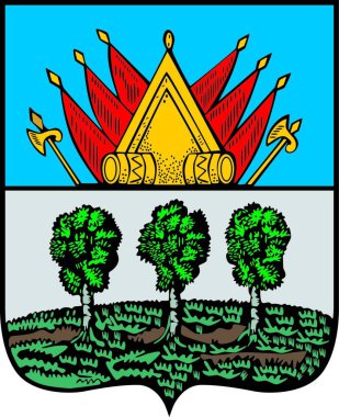 Berezov şehir kakaosu, grafik vektör illüstrasyonu