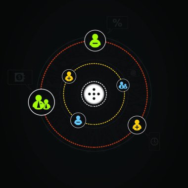 Web, vektör illüstrasyonu için küresel dünya simgesi