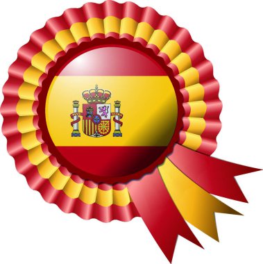 Rosette bayrak vektör illüstrasyonu