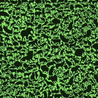 Arkaplan hayvanları, şık vektör illüstrasyonu 