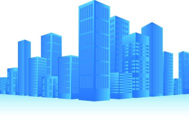 Cityscape, graphic vector illustration
