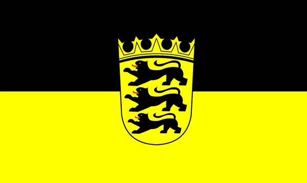 Σημαία Badenvurtemberg Γραφική Διανυσματική Απεικόνιση — Διανυσματικό Αρχείο