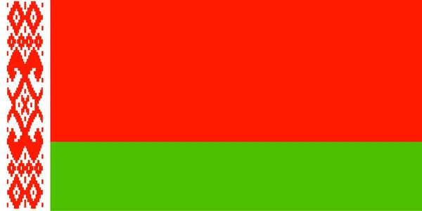 Flaga Białorusi Ilustracja Wektora Graficznego — Wektor stockowy