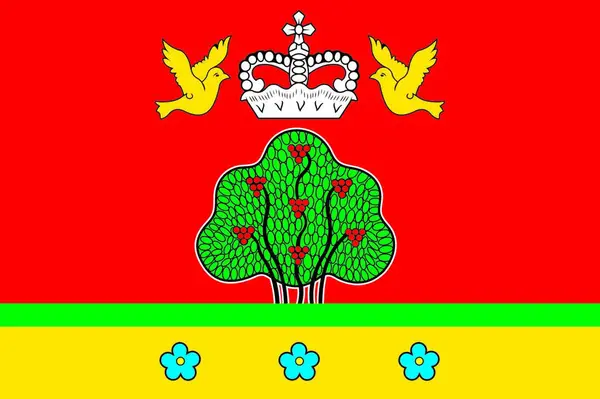 Σημαία Της Πόλης Bezhetsk Γραφική Διανυσματική Απεικόνιση — Διανυσματικό Αρχείο