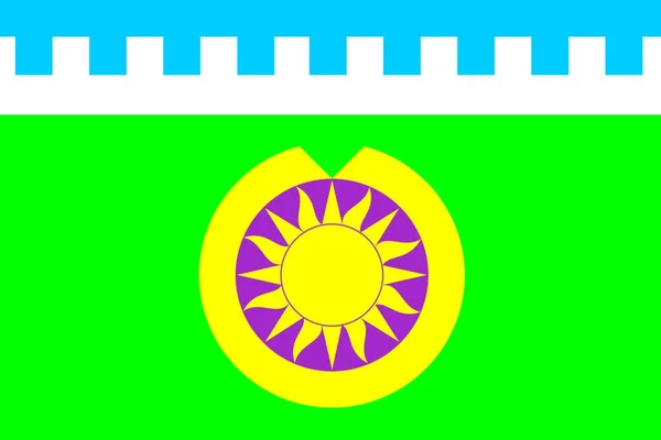 Illustration Bredy Rayon Flag — Stock Vector