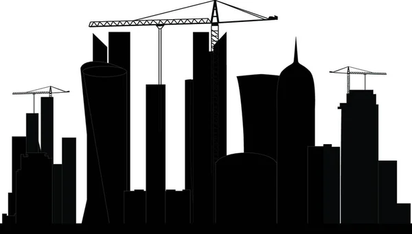 Qatar Skyline Vector Ilustración — Archivo Imágenes Vectoriales