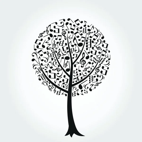 Artystyczny Sztandar Drzewa Ilustracja Wektora — Wektor stockowy