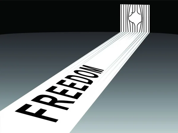 Özgürlük Kavramı Grafik Vektör Çizimi — Stok Vektör