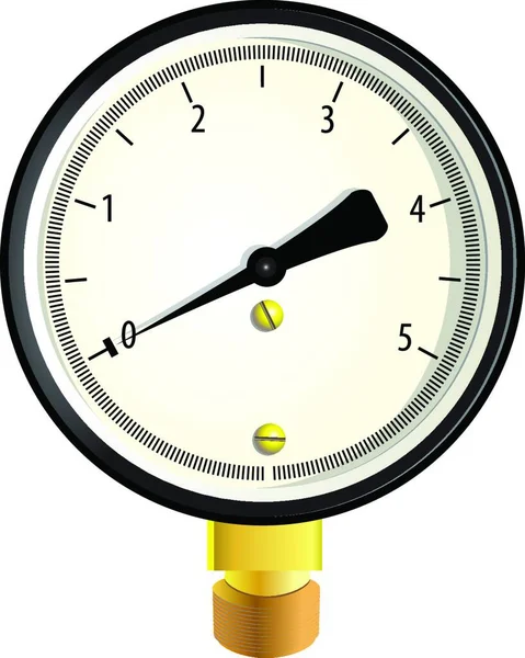 Gas Manometer Web Simple Icon Illustration — Stock Vector