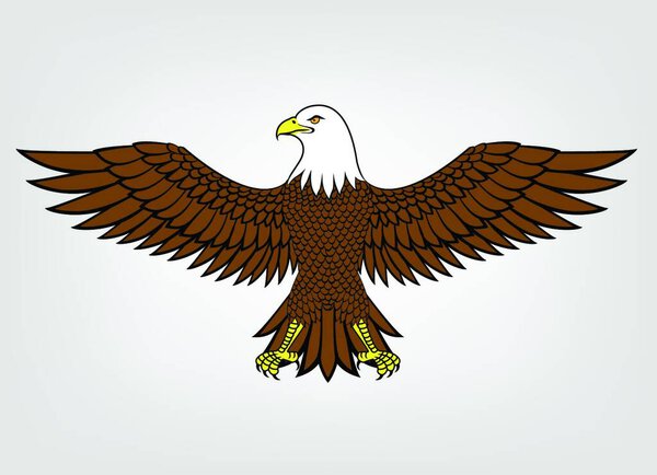 Eagle mascot vector illustration
