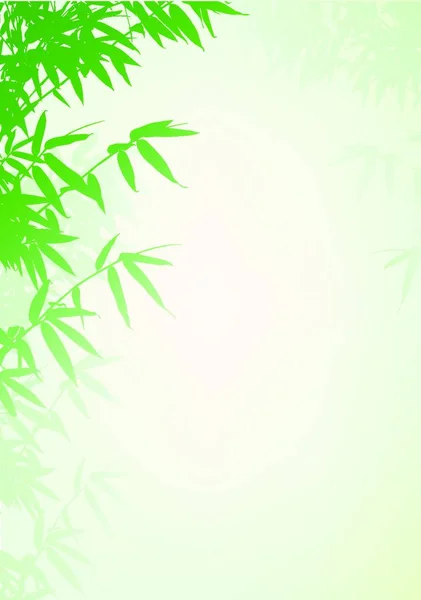 Bambus Drzewo Tło Wektor Ilustracja — Wektor stockowy