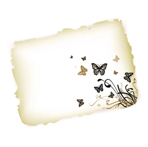 Butterflies Paper Vector Illustration — Stock Vector
