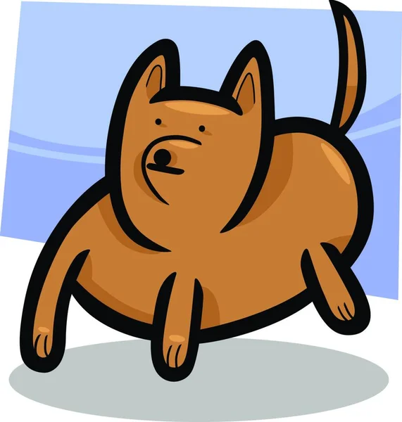 Desenhos Animados Doodle Cão Engraçado —  Vetores de Stock
