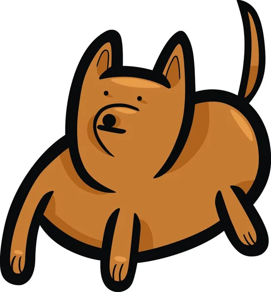Карикатурные Каракули Смешной Собаки — стоковый вектор