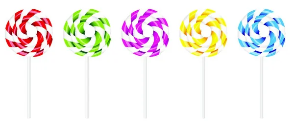 Swirly Lollipop Illustrazione Grafica Vettoriale — Vettoriale Stock