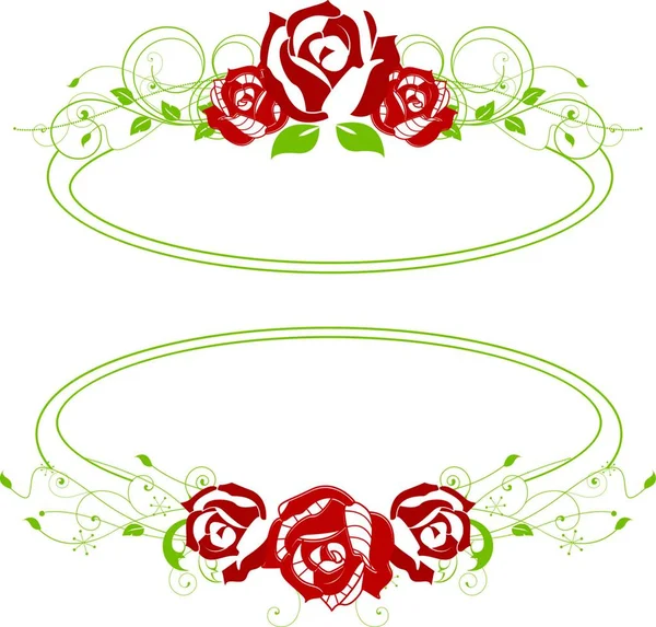 Pozdrav Plakát Pozadí Růžemi Květiny — Stockový vektor