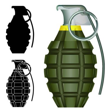 Ananas el bombaları vektör çizimi