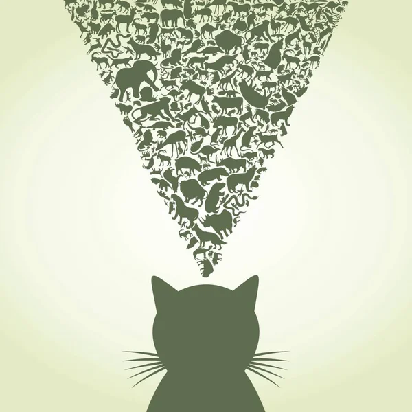Icono Gato Para Web Ilustración Vectorial — Vector de stock