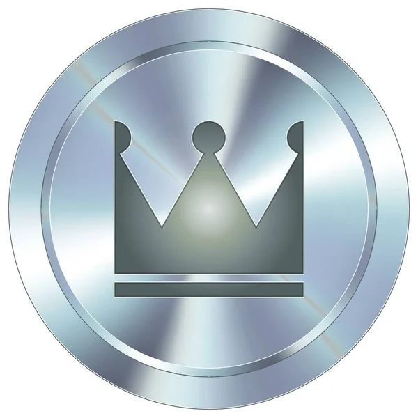 Crown Industrial Button Vector Illustration — 스톡 벡터