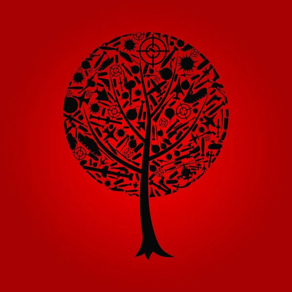 Artistic Tree Banner Vector Illustration — Stock Vector