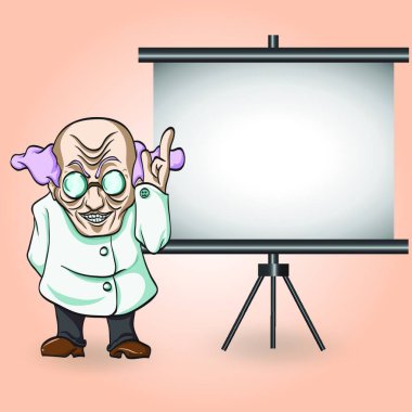 vektör tıp eğitmeni, vektör illüstrasyon basit tasarım