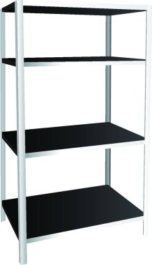 Endüstriyel raf vektör çizimi