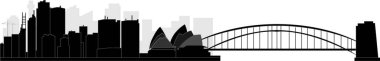 Sydney Skyline vektör çizimi