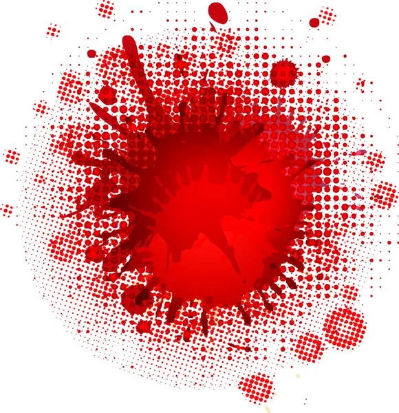 Blood Blobs Vector Illustration — Stock Vector
