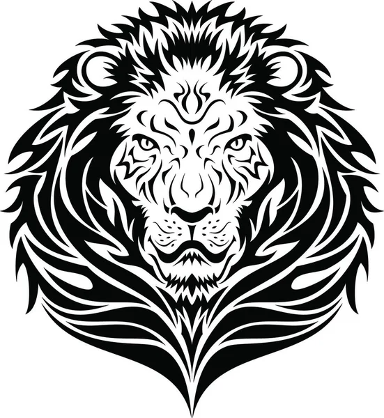 Illustrazione Dell Emblema Del Leone — Vettoriale Stock