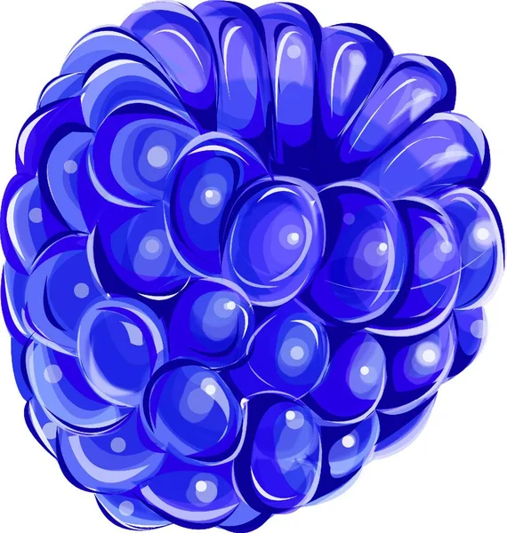 蓝莓新鲜的图解 — 图库矢量图片