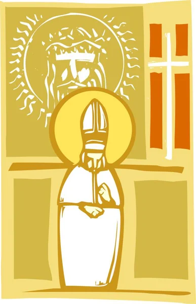 Папи Християнський Зображення — стоковий вектор