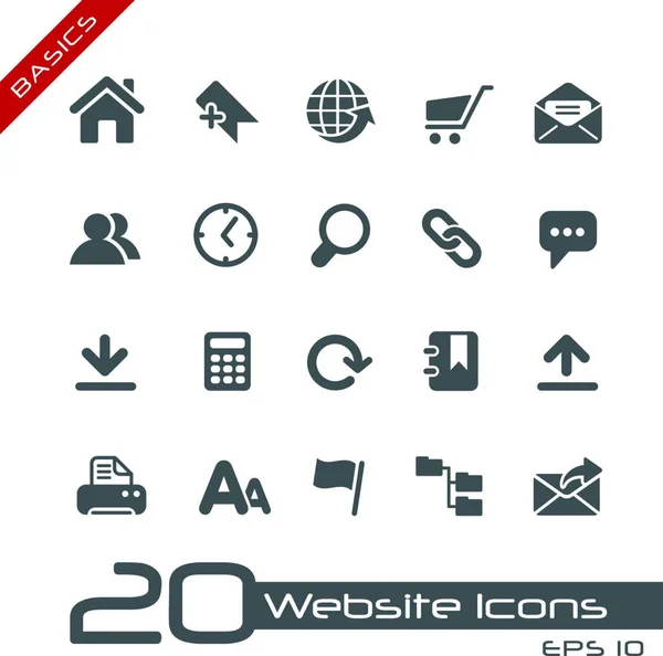Webseite Icons Vektor Illustration — Stockvektor
