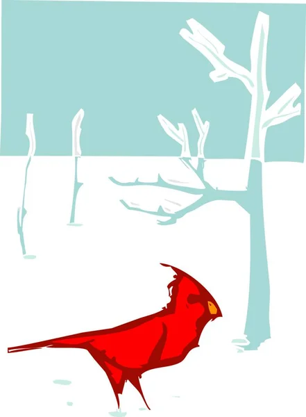 Illustration Kardinalen Jul — Stock vektor