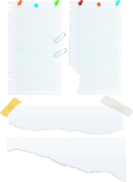 Illustration Des Papiervektorsets — Stockvektor