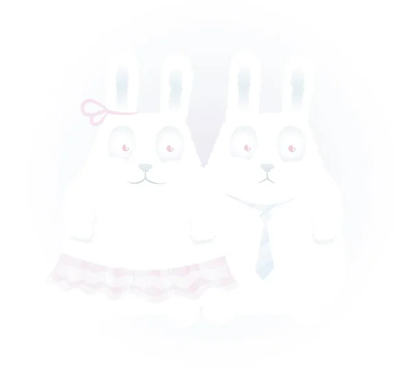 Illustration Kaninerna — Stock vektor