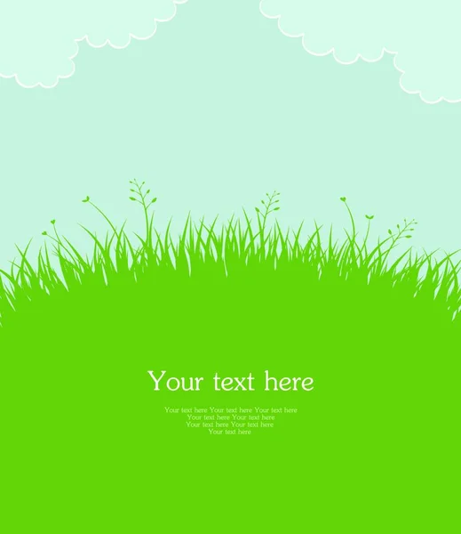 Illustration Summer Grass — Stock Vector
