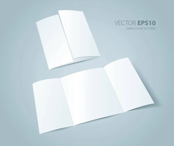 Prázdný Papír Vektorová Ilustrace Jednoduchá Konstrukce — Stockový vektor