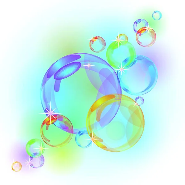 Abstract Bubble Vector Background — Stock Vector