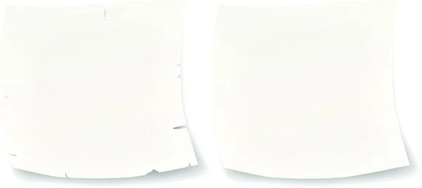 2つの白いリマインダーベクトルイラストシンプルなデザイン — ストックベクタ