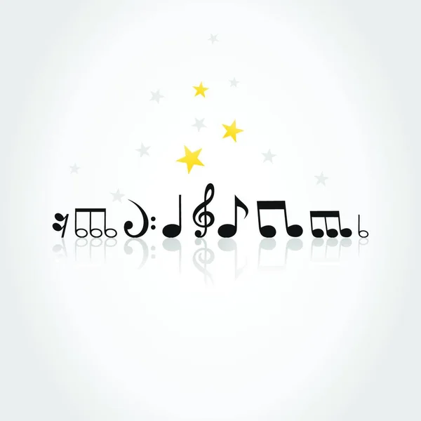 Icône Note Musicale Pour Web Illustration Vectorielle — Image vectorielle
