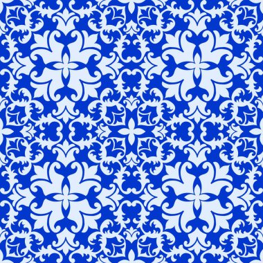 barok desen, vektör illüstrasyonu basit tasarım