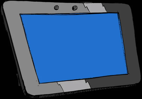 Komputer Typu Tablet Ilustracji Wektorowych — Wektor stockowy