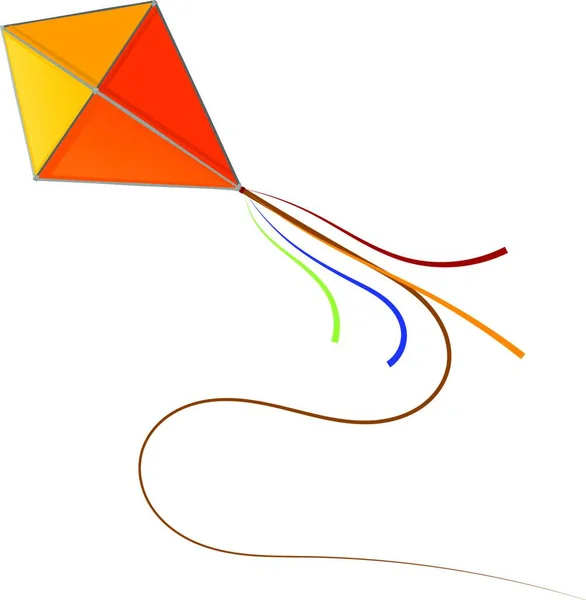 Illustration Vectorielle Icône Cerf Volant — Image vectorielle