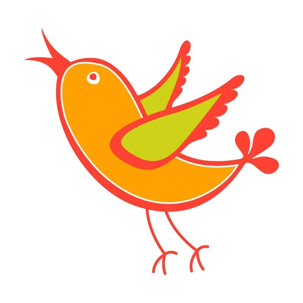 Uccello Semplice Illustrazione Vettoriale — Vettoriale Stock