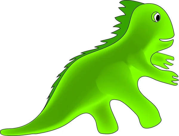 Dinosaurus Vektorové Ilustrace Jednoduchý Design — Stockový vektor