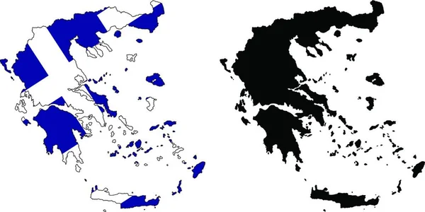 Grecia Illustrazione Vettoriale Design Semplice — Vettoriale Stock
