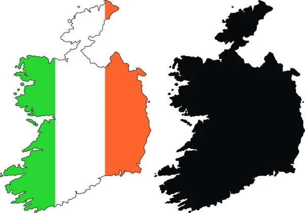 Ιρλανδία Διανυσματική Απεικόνιση Απλό Σχέδιο — Διανυσματικό Αρχείο